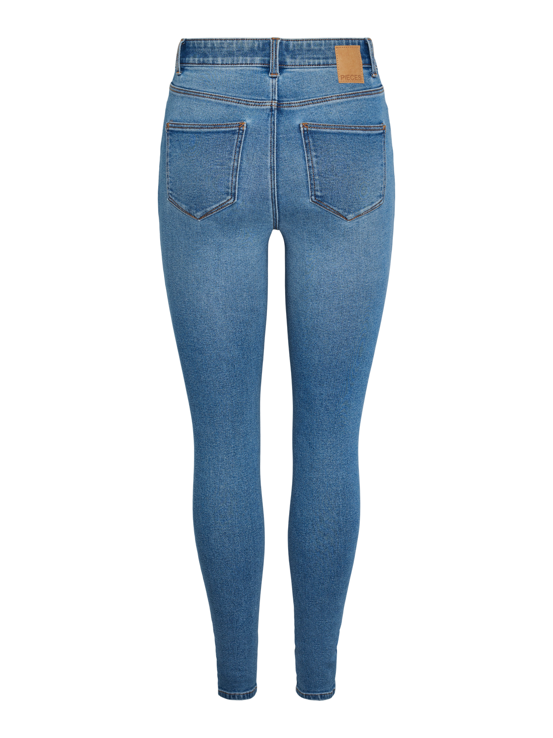 PCDANA Highwaist Jeans - Medium Blue Denim